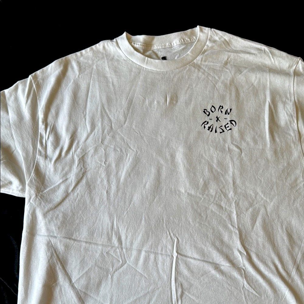 Born x Raised White Tee XXL Mens Streetwear Graphic Shirt LA Brand New - Picture 4 of 7